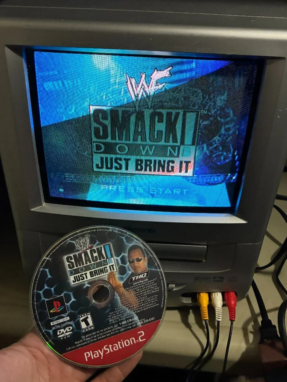 WWF SmackDown! Just Bring It (Sony PlayStation 2, 2001) PS2 Greatest Hits Red